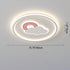 Contemporary Creative Cartoon Cloud Rainbow Acrylic LED Flush Mount Ceiling Light For Living Room