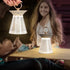 Contemporary Simplicity Iron Acrylic Semi-Conical Portable LED Table Lamp Night Light For Bedroom