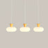 Contemporary Scandinavian Log Glass 1/3 Light Island Light Chandelier For Dining Room