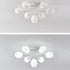 Modern Art Deco Tulip Flower Design 3/7/11/13 Light Semi-Flush Mount Ceiling Light For Living Room
