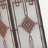 Traditional Chinese Aluminum Square Chinese Knot Pattern LED Waterproof Solar Wall Sconce Lamp For Outdoor Patio