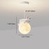 Contemporary Creative Resin Animal Rabbit Moon 1-Light Kids Pendant Light For Living Room