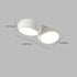 Modern Minimalist Combination Round Iron Plastic LED Flush Mount Ceiling Light For Living Room