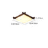 Traditional Chinese Square Wood Acrylic LED Flush Mount Ceiling Light For Bedroom