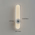 Modern Minimalist Long Oval Hardware Aluminum LED Wall Sconce Lamp For Living Room