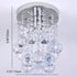 Contemporary Luxury Hardware Dazzling Crystal Strings 1-Light Flush Mount Ceiling Light For Hallway