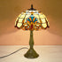 Traditional Tiffany Umbrella Alloy Stained Glass 1-Light Table Lamp For Bedroom