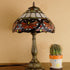 Traditional Tiffany Umbrella Alloy Stained Glass 1-Light Table Lamp For Bedroom