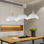 Contemporary Scandinavian Macaron Lotus Flower Petal Shape 1-Light Pendant For Living Room