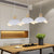 Contemporary Scandinavian Macaron Lotus Flower Petal Shape 1-Light Pendant For Living Room