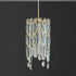 Contemporary Luxury Dazzling Prismatic Clear Crystal 1-Light Pendant Light For Living Room