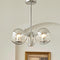 Modern Minimalist Multi Orb Iron Glass 3/4/5 Light Chandelier For Living Room