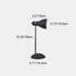 Contemporary Scandinavian Horn Iron Hose 1-Light Table Lamp For Bedroom