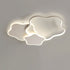 Contemporary Creative Geometric Flower Shape Pentagram Acrylic LED Flush Mount Ceiling Light For Bedroom