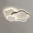Contemporary Creative Geometric Flower Shape Pentagram Acrylic LED Flush Mount Ceiling Light For Bedroom