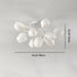 Modern Art Deco Tulip Flower Design 3/7/11/13 Light Semi-Flush Mount Ceiling Light For Living Room