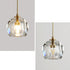 Modern Luxury Radiant Clear Crystal Ball Copper 1-Light Pendant Light For Living Room
