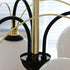 Traditional Vintage Irregular Twisted Orb Iron Glass 6-Light Chandelier For Living Room