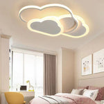 Contemporary Simplicity Cloud Acrylic Shade Hardware LED Flush Mount Ceiling Light For Bedroom