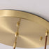 Modern Luxury Radiant Clear Crystal Ball Copper 1-Light Pendant Light For Living Room