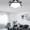 Modern Simplicity Openwork Diamond Acrylic Shade LED Flush Mount Ceiling Light For Living Room