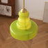 Contemporary Vintage Round Gourd Iron Copper Glass 1-Light Pendant Light For Living Room