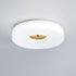 Modern Minimalist Copper Cylinder Acrylic LED Flush Mount Ceiling Light For Bedroom
