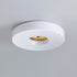Modern Minimalist Copper Cylinder Acrylic LED Flush Mount Ceiling Light For Bedroom