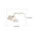 Contemporary Creative Geometric Flower Shape Pentagram Acrylic LED Flush Mount Ceiling Light For Bedroom