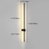 Modern Minimalist Long Aluminum Iron Silicone LED Wall Sconce Lamp For Bedroom