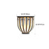 Modern Minimalist Round Cage Shelf Outdoor Waterproof 1-Light Landscape Light For Garden