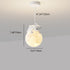 Contemporary Creative Resin Animal Rabbit Moon 1-Light Kids Pendant Light For Living Room