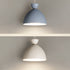 Modern Minimalist Cream Round Bowl Cone Iron 1-Light Pendant Light For Living Room