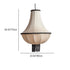 Contemporary Vintage Cone Hardware Fabric 1/3 Light Pendant Light For Living Room