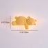 Contemporary Creative Cartoon Bear Acrylic LED Kids Wall Sconce Lamp For Bedroom