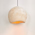 Traditional Japanese Irregular Imitation Stone 1-Light Pendant Light For Living Room