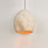 Traditional Japanese Irregular Imitation Stone 1-Light Pendant Light For Living Room