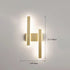 Modern Minimalist Geometric Strip Acrylic Hardware LED Wall Sconce Lamp For Bedroom