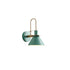 Contemporary Scandinavian Macaron Horn Iron 1-Light Wall Sconce Lamp For Hallway