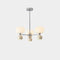 Traditional French Pastoral Iron Frame Pumpkin Acrylic 3/6/8-Light Chandelier For Living Room