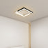 Modern Minimalist Acrylic Geometric Square Frame Iron LED Flush Mount Ceiling Light For Living Room