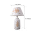 Contemporary Scandinavian Cylinder Rectangle Ceramic Cardboard 1-Light Table Lamp For Living Room