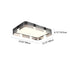 Contemporary Simplicity Ultra-thin Acrylic Rectangular Shade LED Flush Mount Ceiling Light For Bedroom