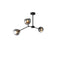 Contemporary Creative Lava Orb All Copper Glass 3/5/8 Light Chandelier For Living Room