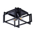 Contemporary Industrial Square Iron 2-Light Semi-Flush Mount Ceiling Light For Living Room