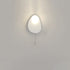 Contemporary Creative Irregular Oval Iron Plastic 1-Light Wall Sconce Lamp For Bedroom