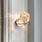 Contemporary Luxury Hardware Crystal Ball LED Wall Sconce Lamp For Living Room