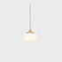 Contemporary Nordic Brass Glass 1-Light Pendant Light For Living Room