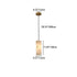 Traditional Chinese Marble Column Copper 1-Light Pendant Light For Bedroom