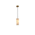 Traditional Chinese Marble Column Copper 1-Light Pendant Light For Bedroom